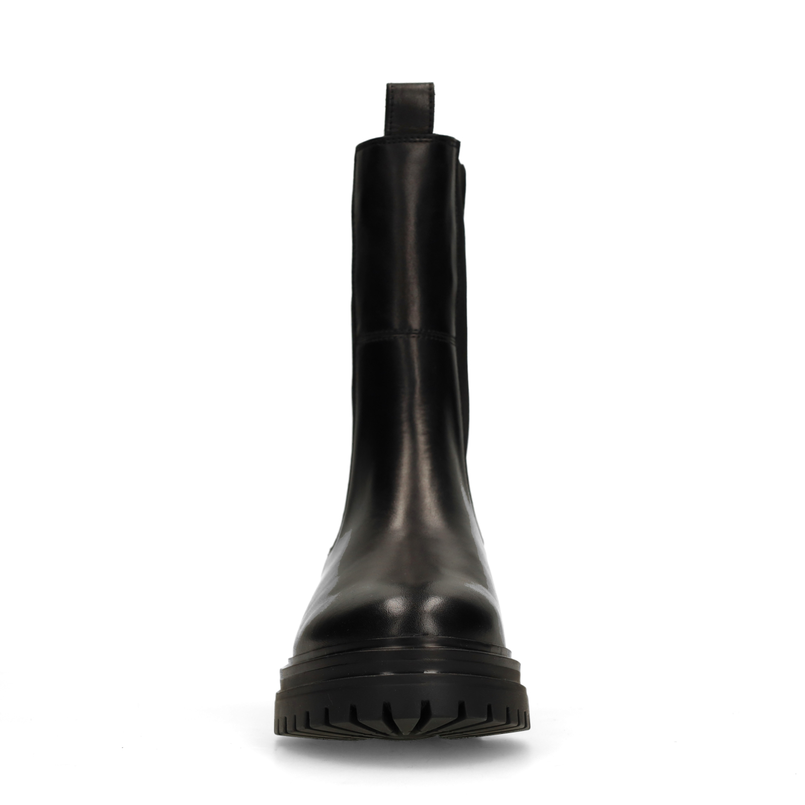 Zwarte leren chelsea boots