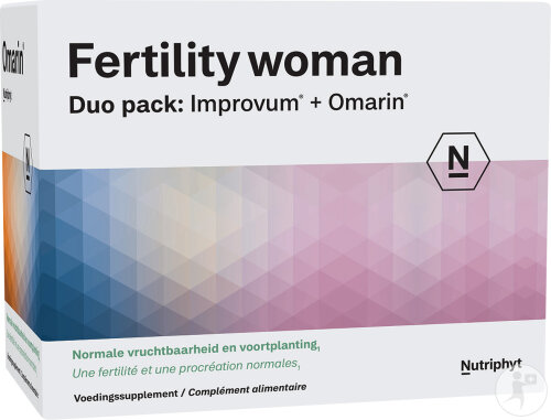 Nutriphyt Fertility Woman Duo Pack Improvum 60 Comprimés + Omarin 60 Gélules