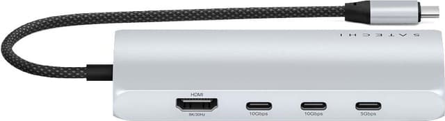 Satechi USB-C 8K Ethernet V3 Multiport USB-hub (Silver)