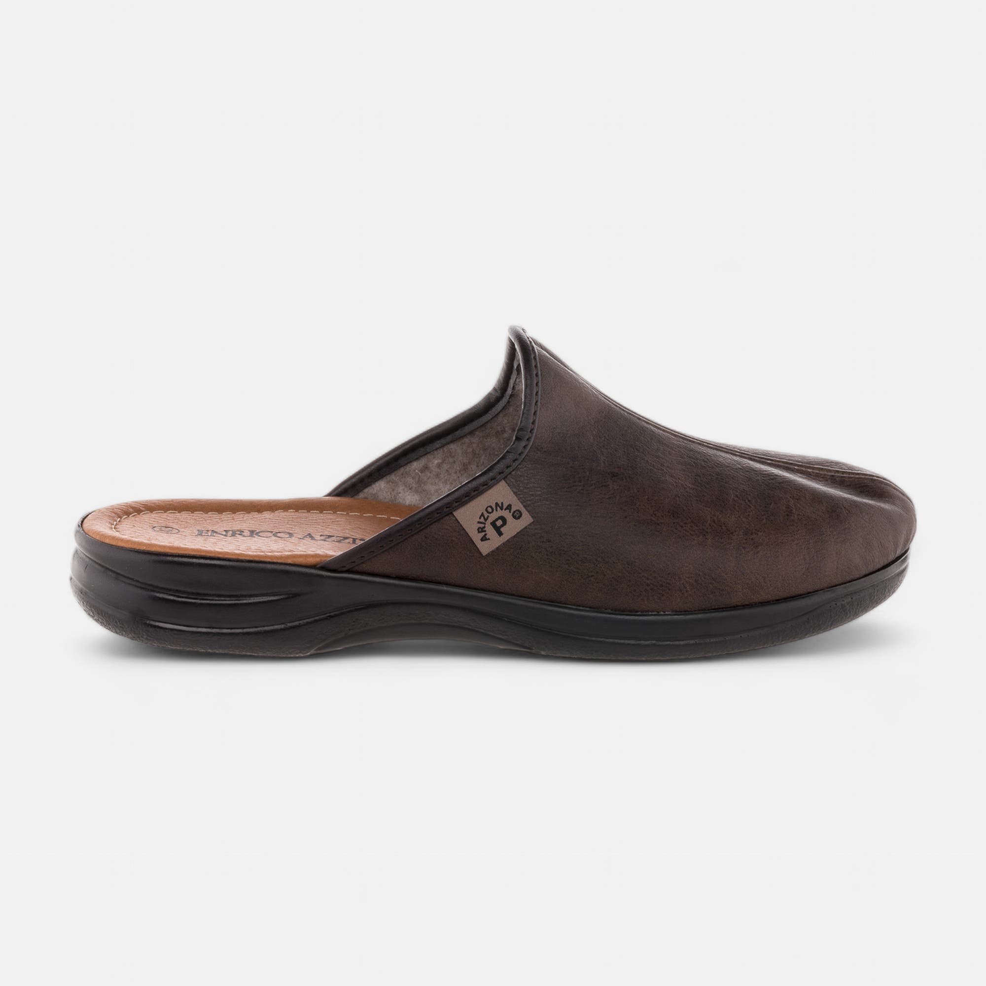 Pantoufles mules Homme marron