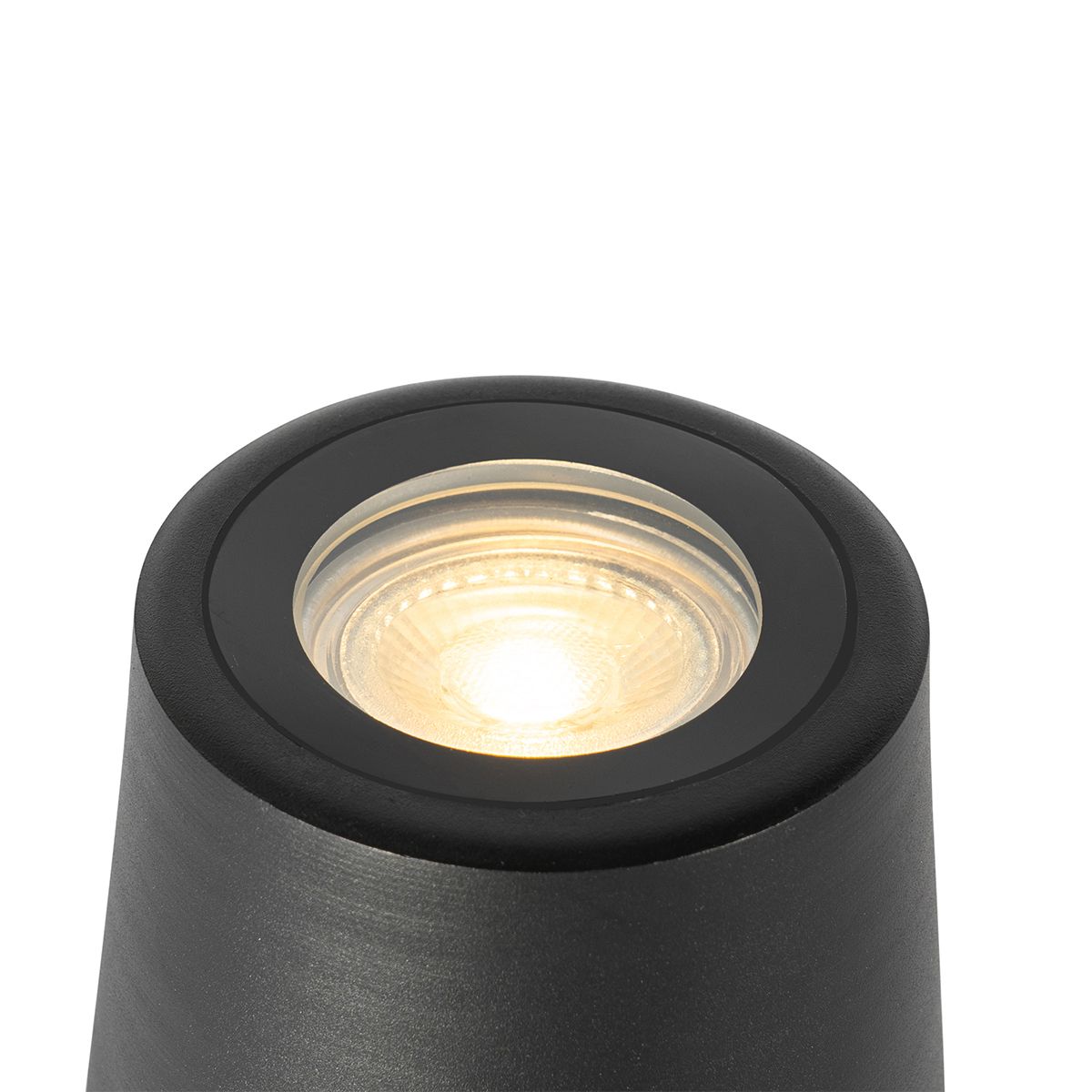 Moderne tuinspot zwart rond IP65 - Lennard