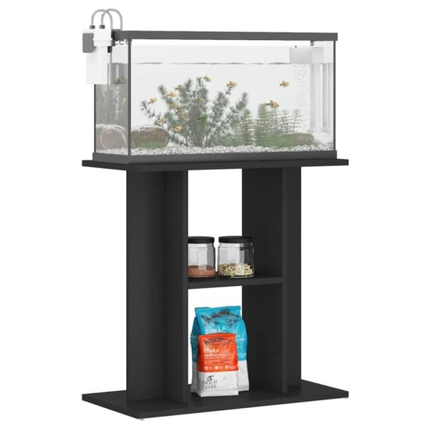 vidaXL Akvariumstativ svart 60x30x60 cm konstruert tre