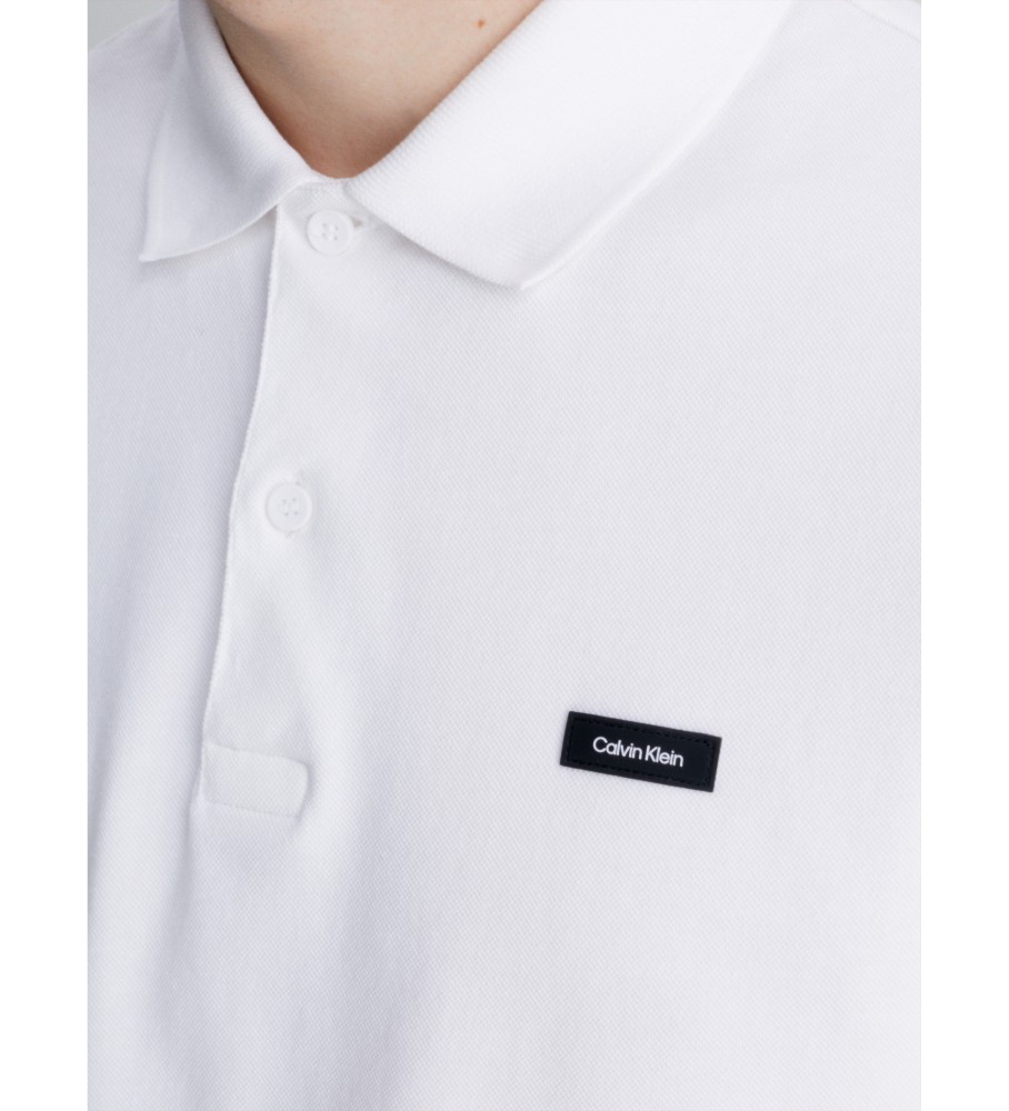 Polo Calvin Klein Slim Piqu Elastic branca