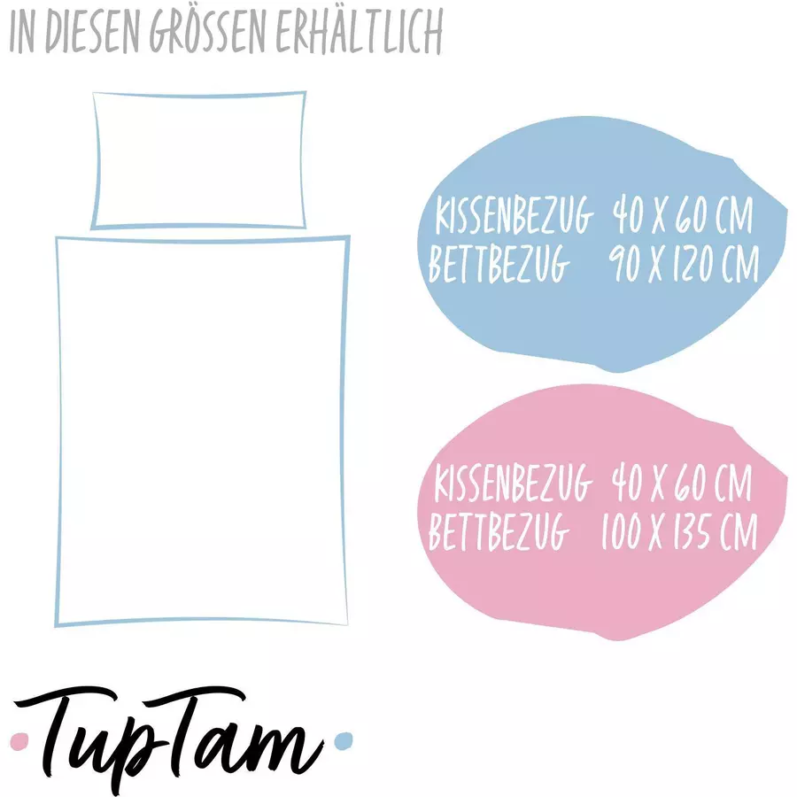 TupTam Kinder Bettwäsche Set 2-tlg gelb