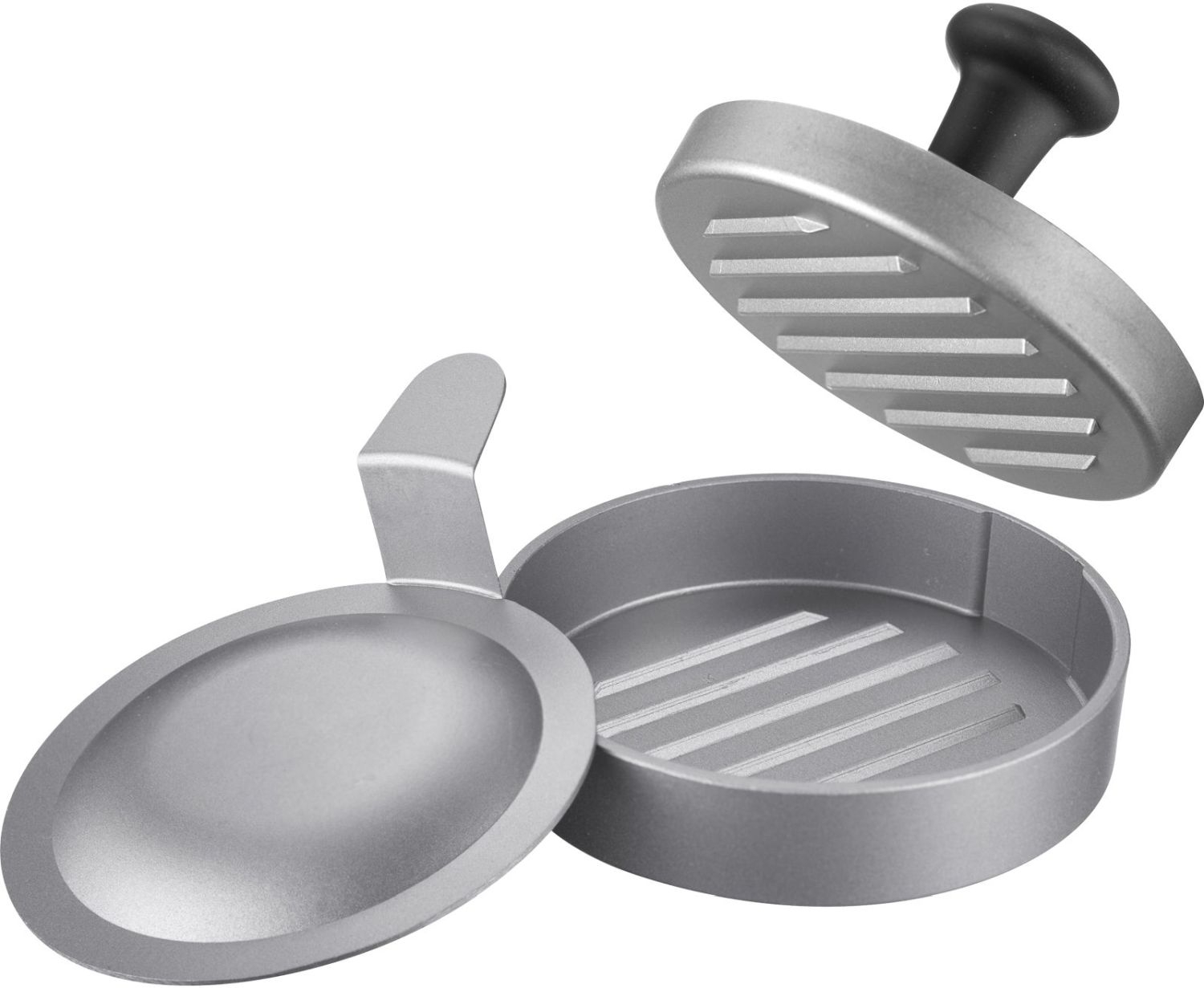 Westmark Hamburgermaker mit Heber Uno Plus silber