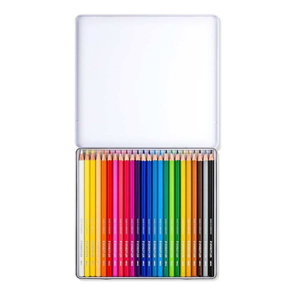 Staedtler - Akvarelfarveblyant, 24 stk