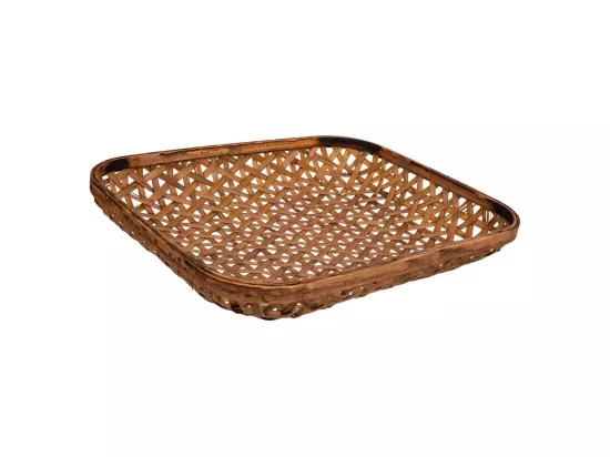 Plateau en bambou marron 54x33x7,5h