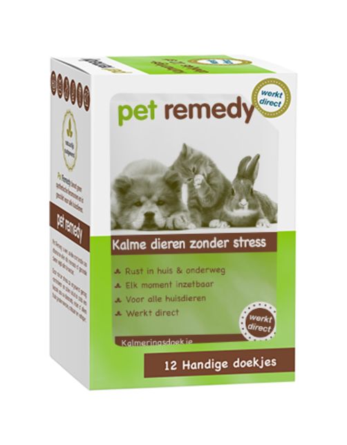 Pet Remedy Kalmerende Doekjes - Anti stressmiddel - 12 stuks