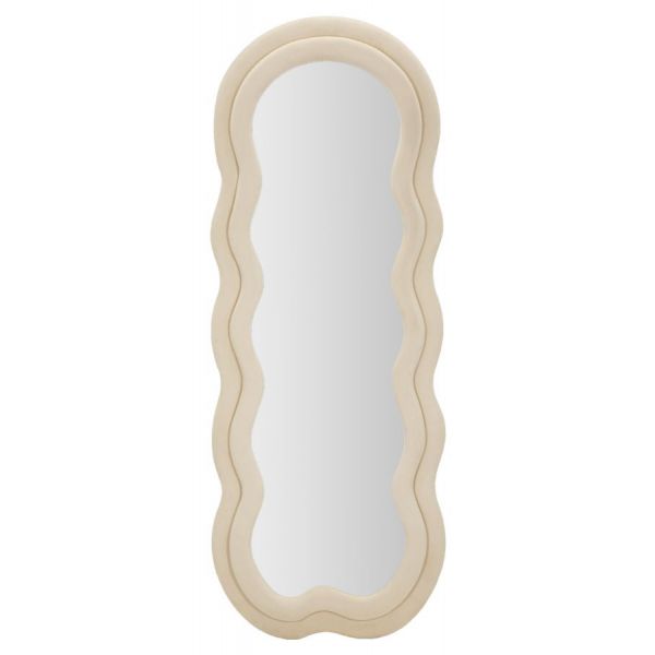 Mauro Ferretti Miki Espelho de Parede Creme Veludo 60X4X160 cm - 066118000C