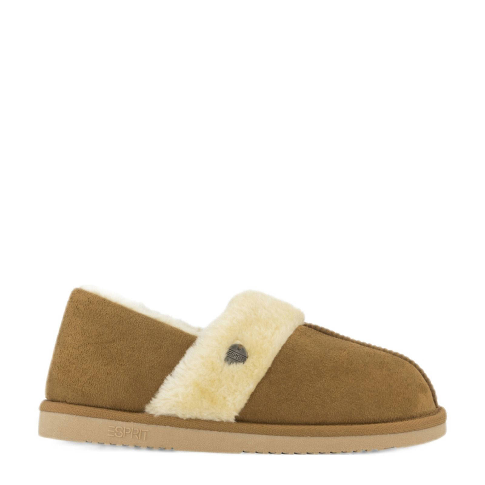 ESPRIT pantoffels cognac