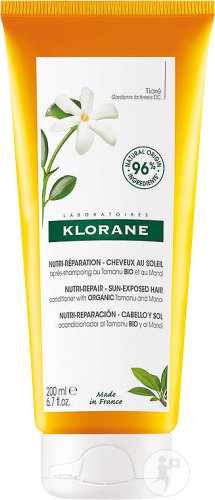 Klorane Tamanu Bio & Monoi Baume Après-Shampoing Nutri-Réparateur Nourrit+Répare Après-Soleil 200ml