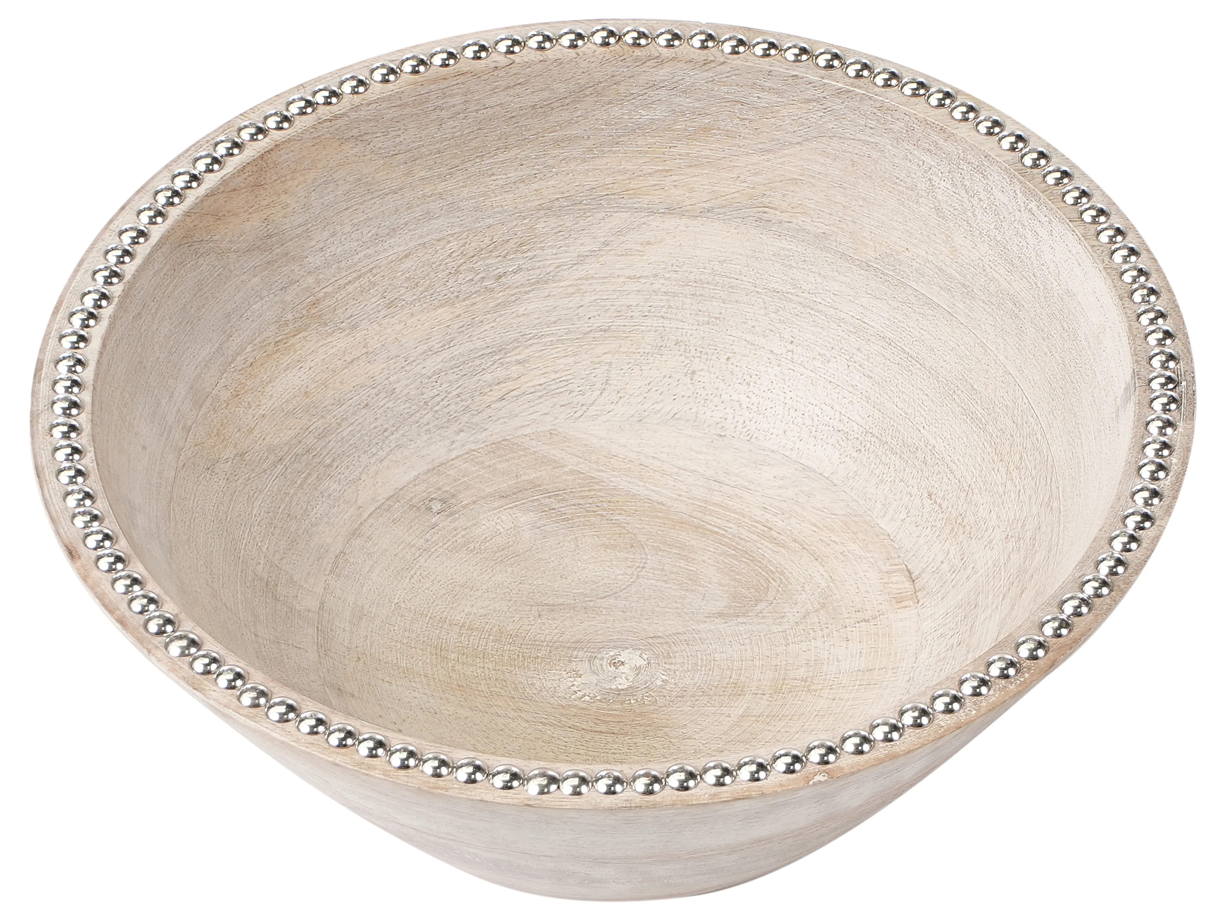 Set van 2 decoratieve schalen LUXOR Mangohout Lichtbruin
