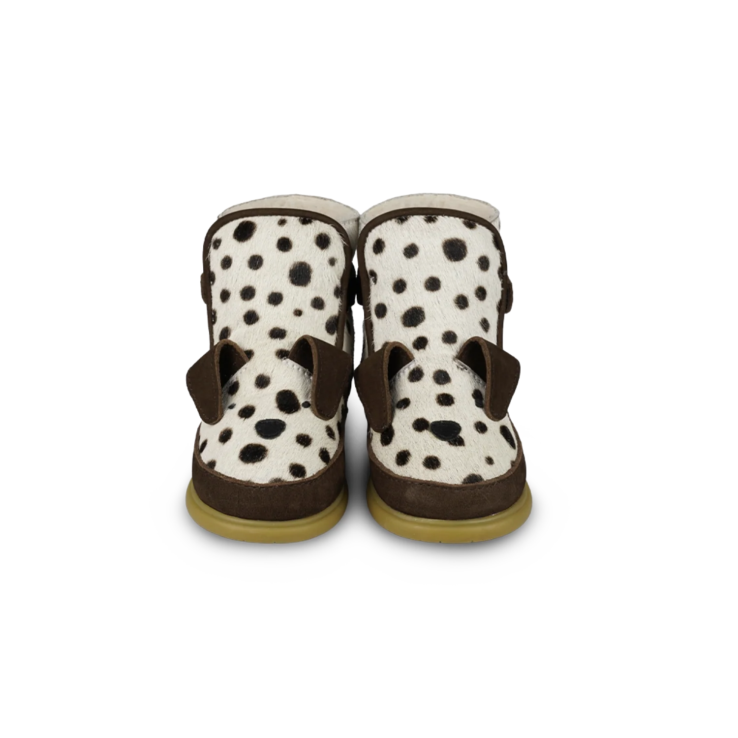 Dubu Exclusive Shoes | Dalmatian | Black Spotted Cow Hair