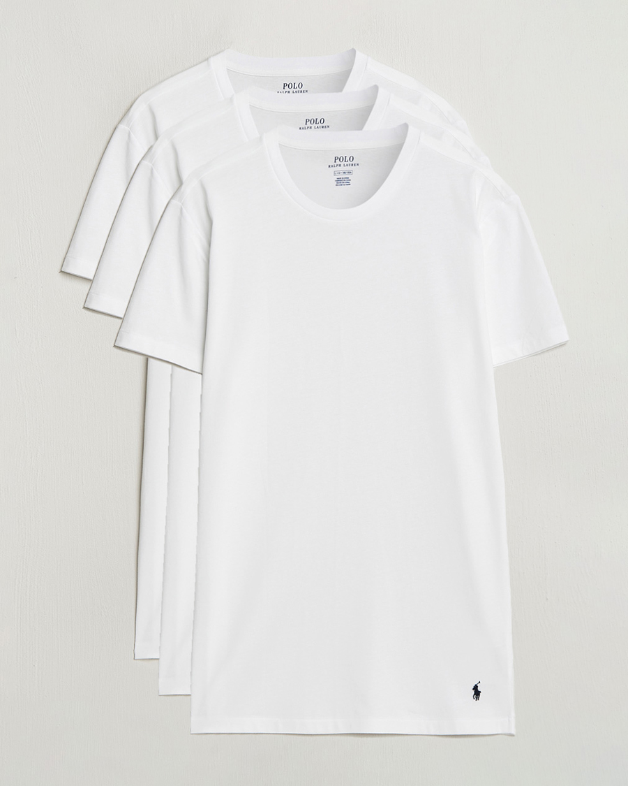 Polo Ralph Lauren 3-Pack Crew Neck T-Shirt White