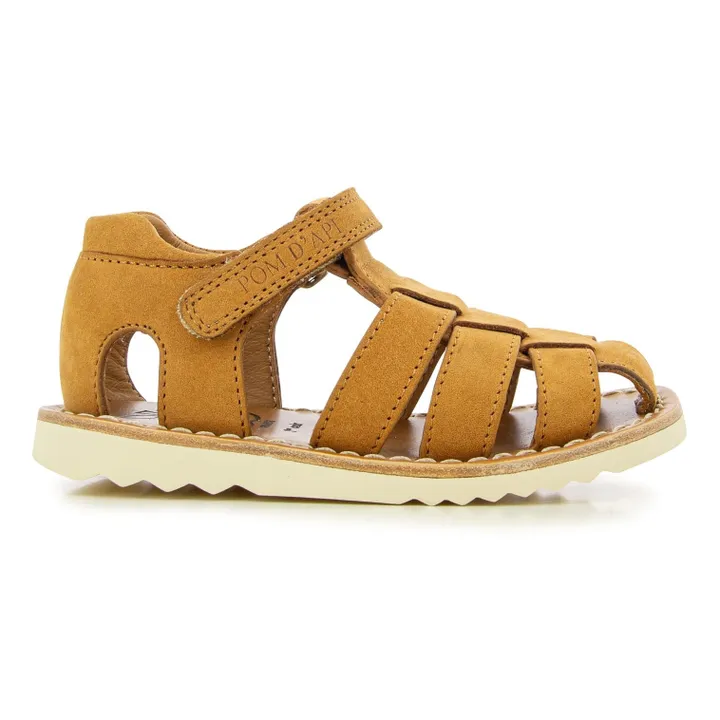 Pom d'Api Sandales Waff Papy | Marron