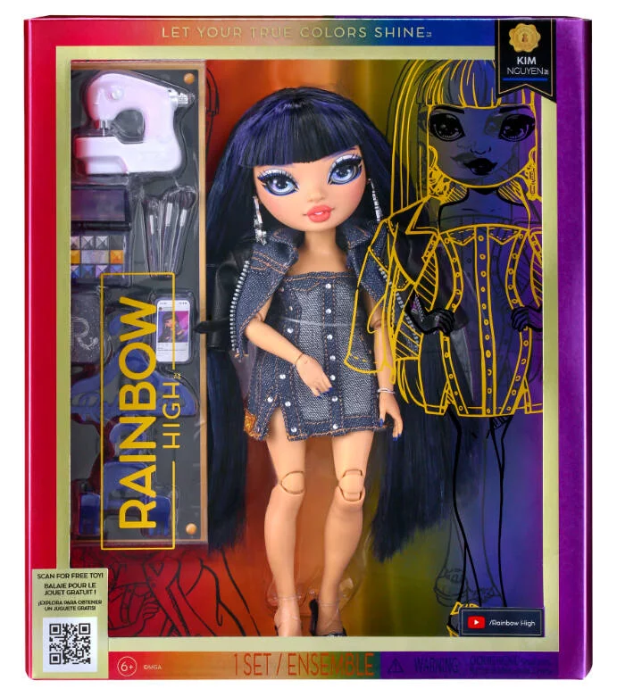 RAINBOW HIGH - POUPEE MANNEQUIN KIM NGUYEN BLEU 27 CM