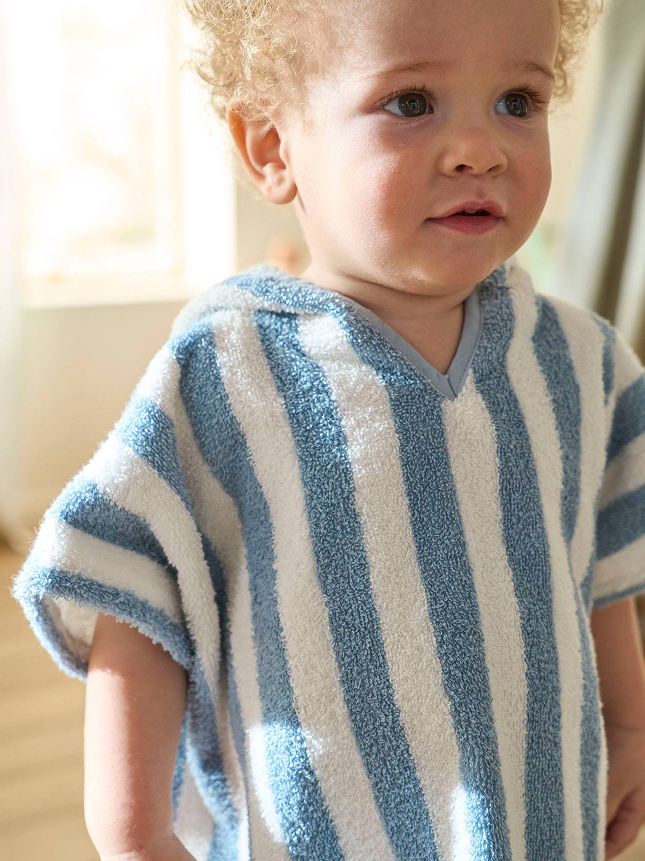 Poncho de banho personalizado para bebê, verde metálico médio
