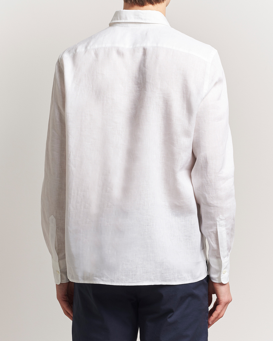Aspesi Linen Popover Shirt White