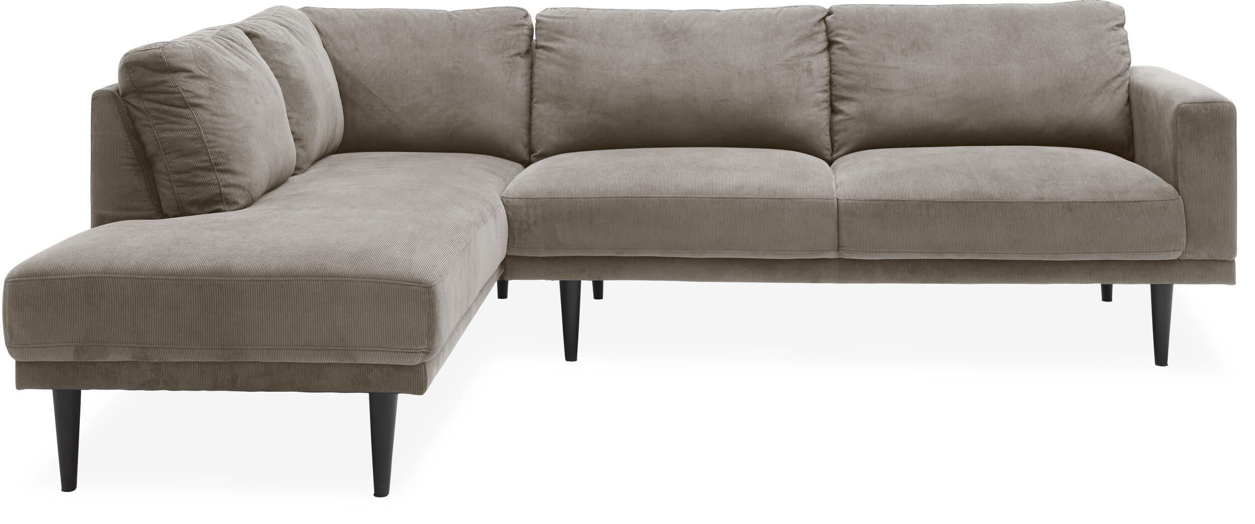 Mexico V1 venstrevendt hjørnesofa med pufafslutning