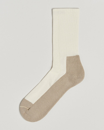 Sweyd Two Tone Cotton Socks Sand/Off White