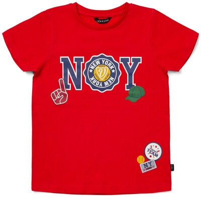 Luca & Lola San Marino T-Shirt 2-pack, Red/Army Green