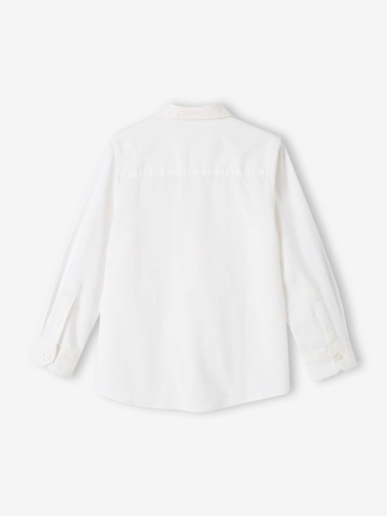 Camisa Oxford branca para meninos