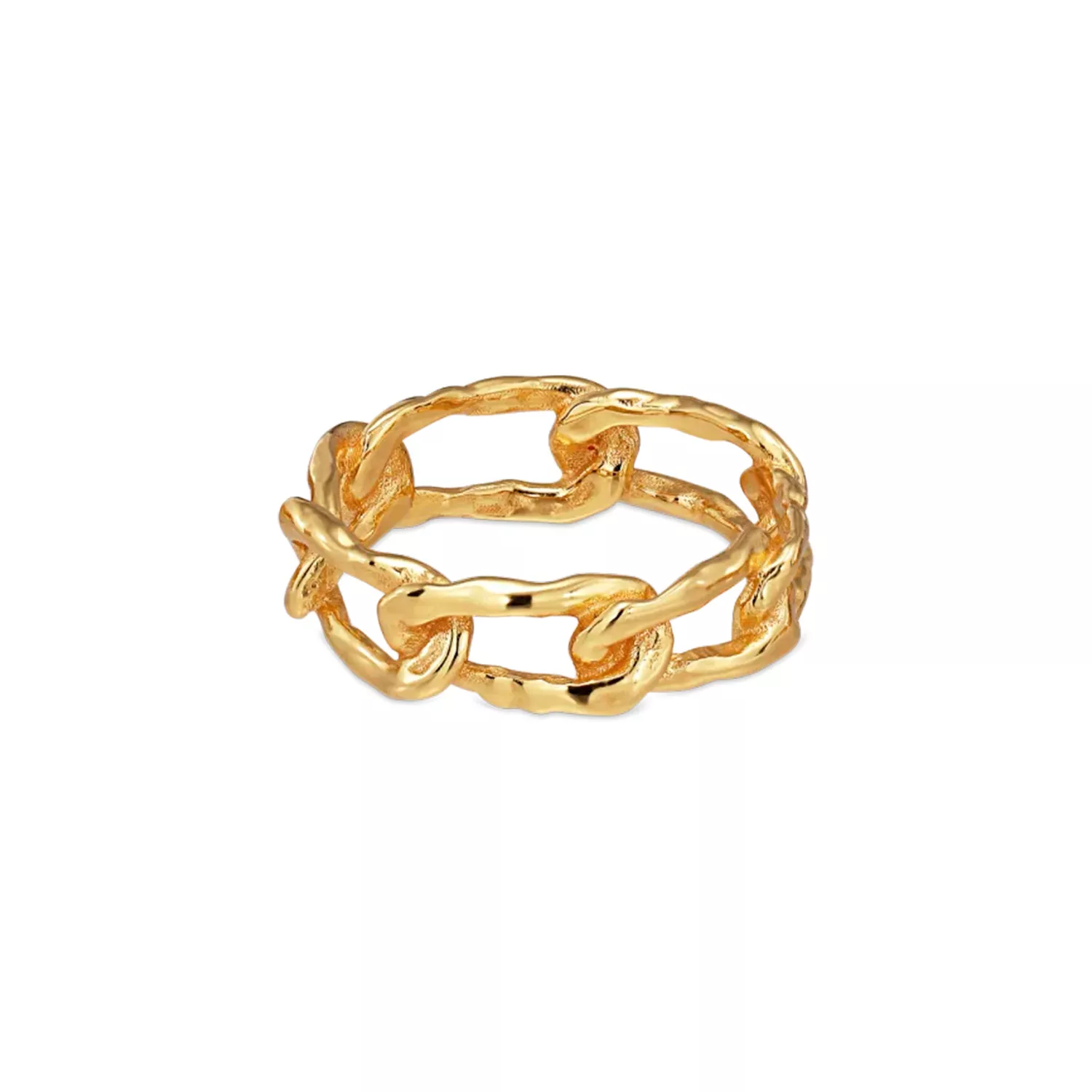 Jane Kønig Medium Space Link Ring 18 kt. Forgyldt Sølv MSLR-AW23-G
