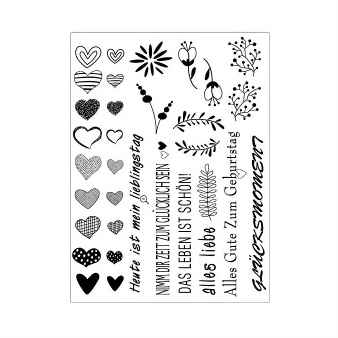 (3er Set) Wasserfeste Kerzen Aufkleber DIY Deko Tattoo Folien Sticker - Schwarz