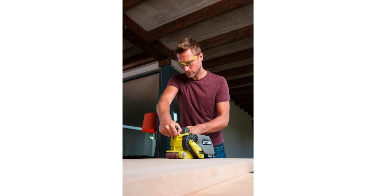 RyobiAccu-Bandschuurmachine R18BS-0, 18V  (Groen/zwart, zonder batterij en lader)