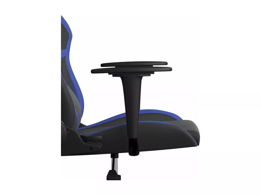 Chaise de jeu de massage Noir et bleu Similicuir
