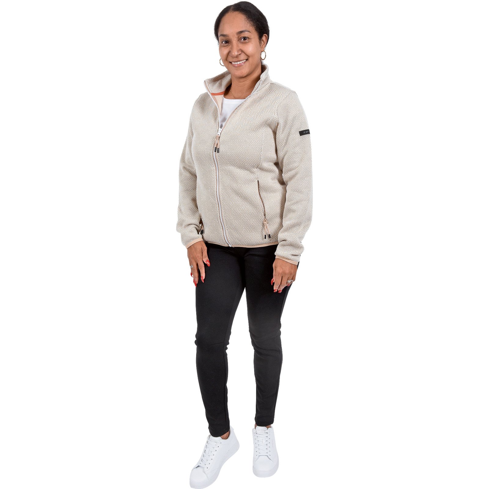 Icepeak Damen-Outdoorfleecejacke Aulti M, dunkelgrün