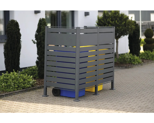 WESTMANN Planum opbergbox met 2 bakken, 170 x 90 x 150 cm, antraciet