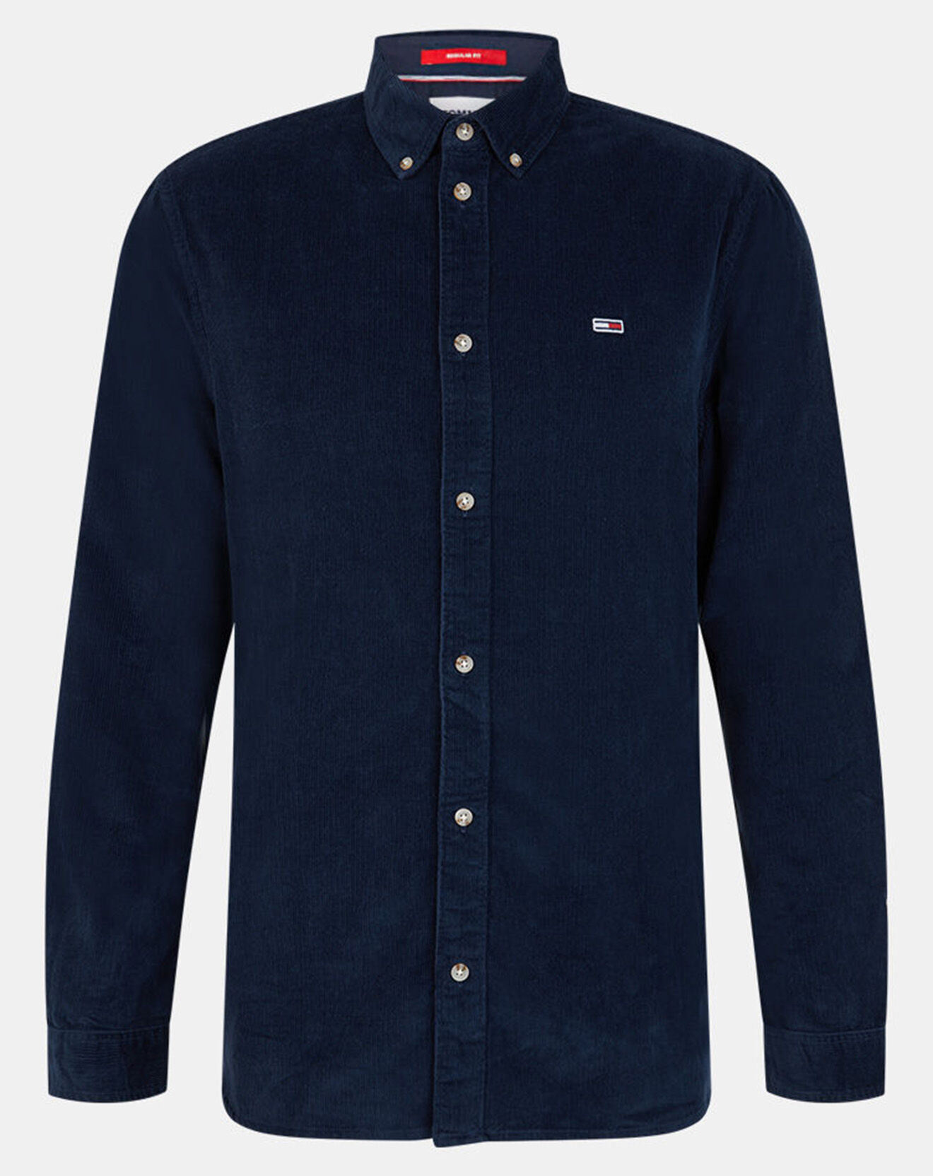 Tommy Jeans Chemise Regular en Velours côtelé Milleraies bleu marine