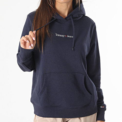 Sweat Capuche Femme Regular Serif Linear 5649 Bleu Marine