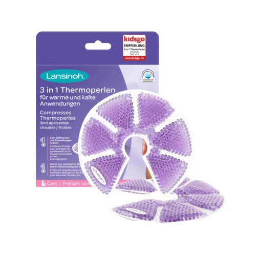 Compresses Thermoperles 3 en 1 Apaisantes Chaud / Froid Lansinoh - Une paire