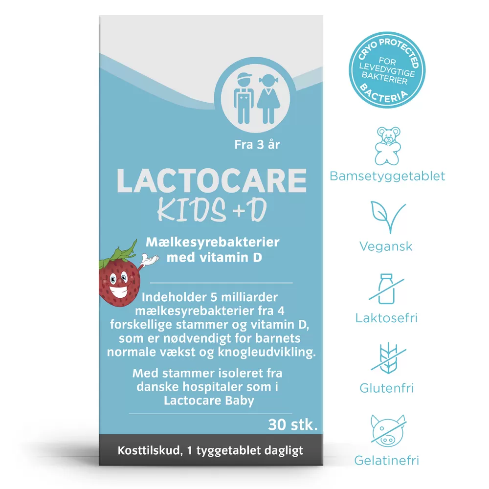 Lactocare Kids   D - 30 tyggetabletter