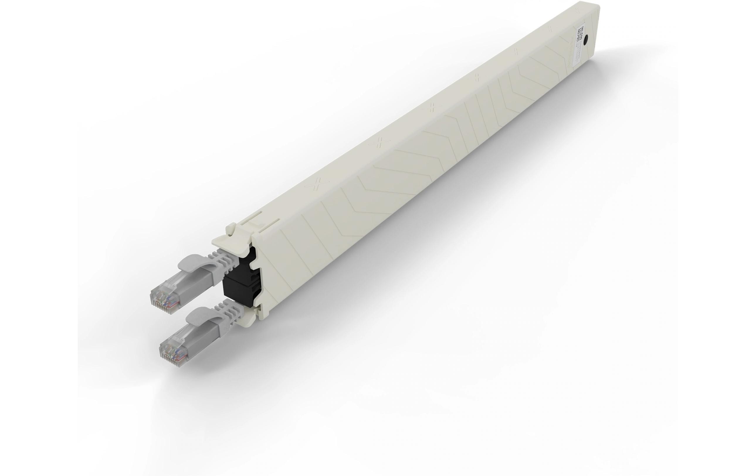 patchbox.one / Cassette / 8RU / Cat 6A, UTP, 0.8 m, GrauAll-in-One Lösung für Ordnung im Netzwerkschrank