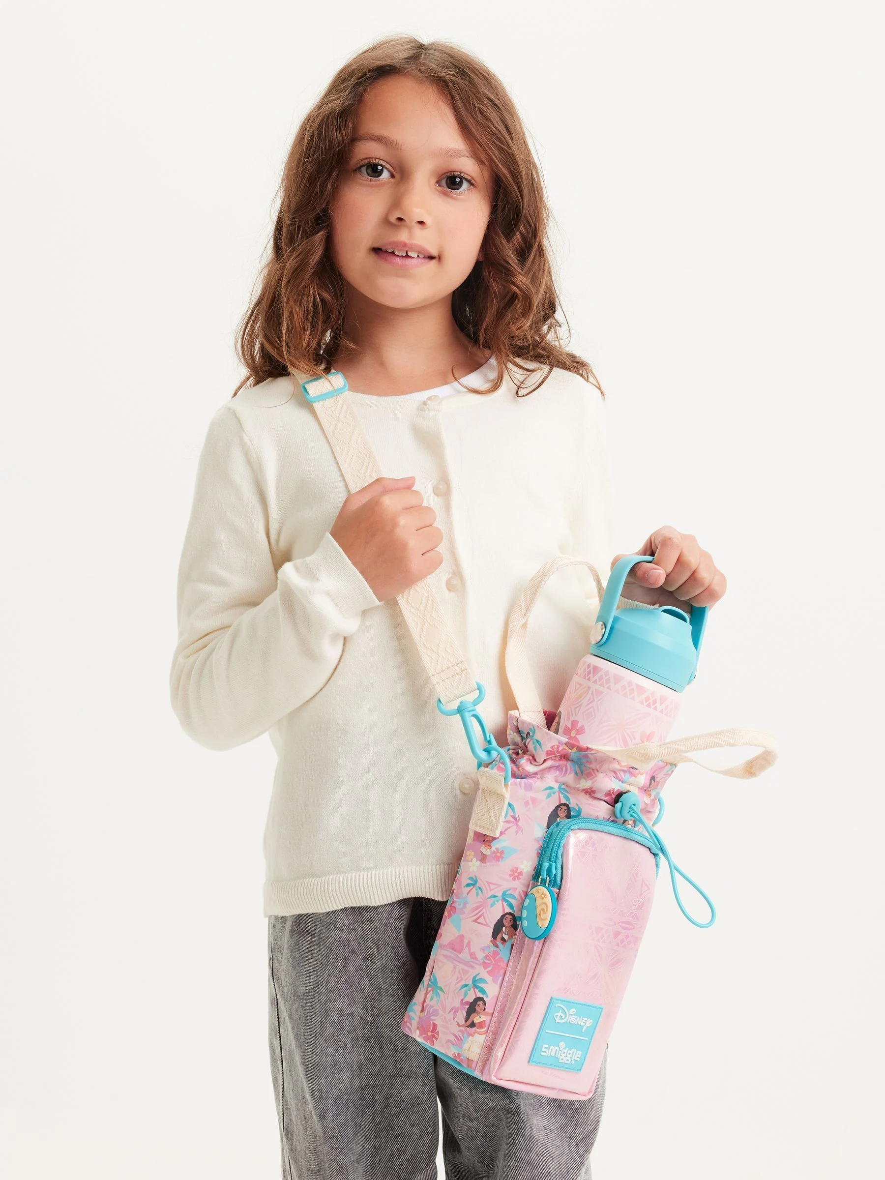 Smiggle Moana fleszak met print en draagriem