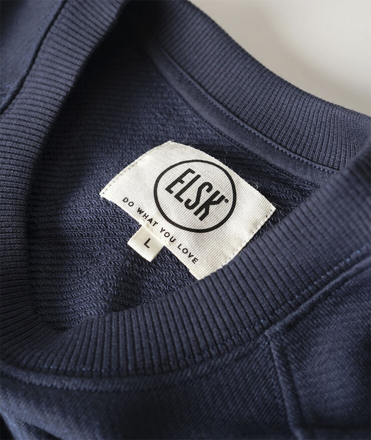 ELSK BOOMERANG MEN'S TVÆRS CREWNECK 100 dark navy