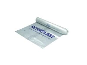 Knudesæk 200liter 850x1600mm 56my Returplast Transparent,10 Stk/rl - (10 stk.)