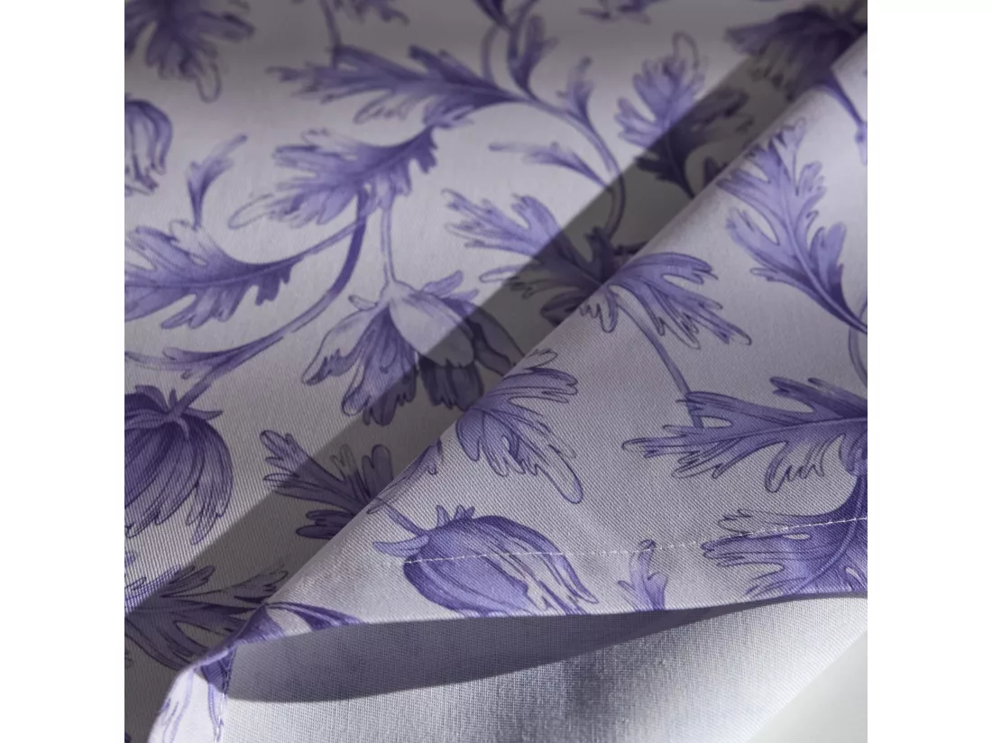 Serviette Imprimée Amantello Violet Moyen 80x80