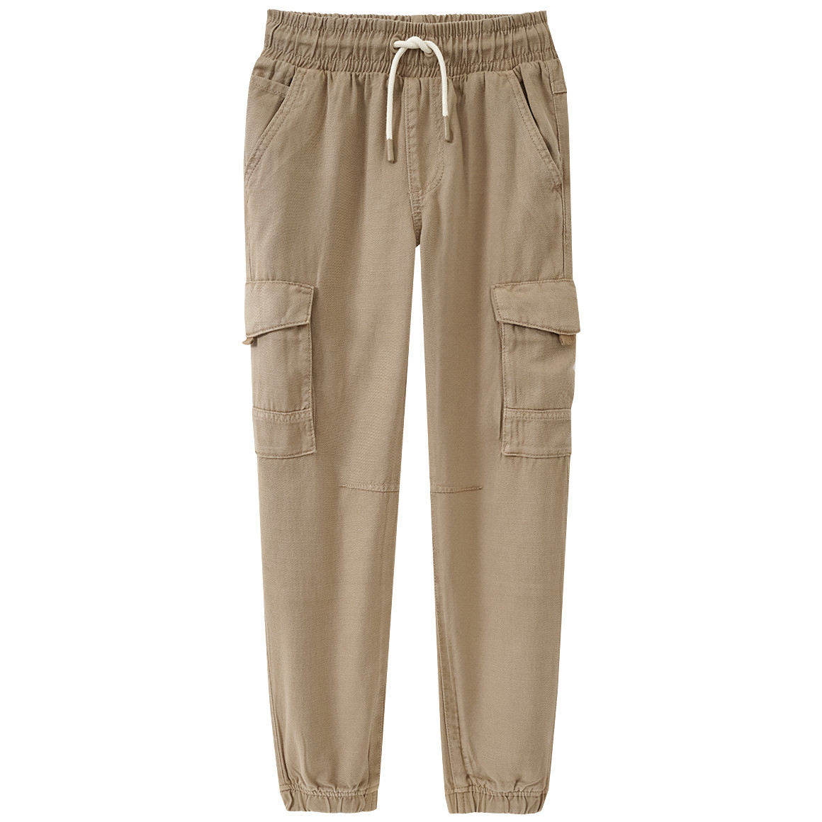Yigga Jungen Cargohose mit Tunnelzug hellbraun