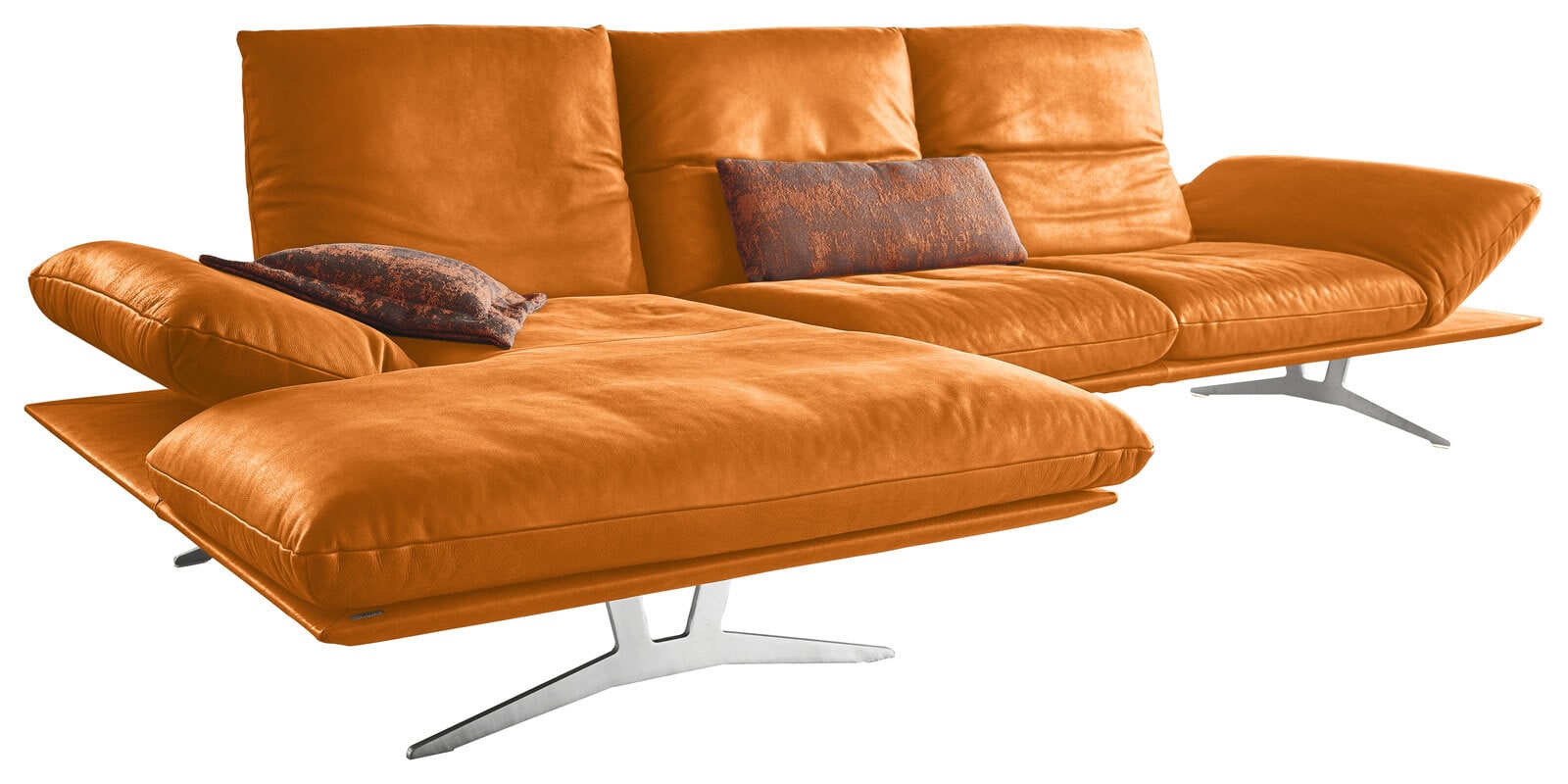 KOINOR Ecksofa FRANCIS L-II India Leder sungelb