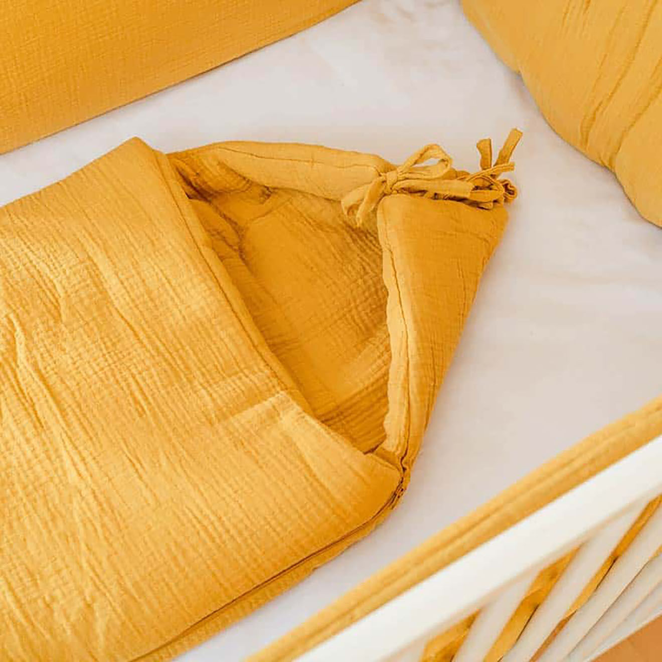 Papate Nid d'Ange en Coton Bio honey - 75x75 cm
