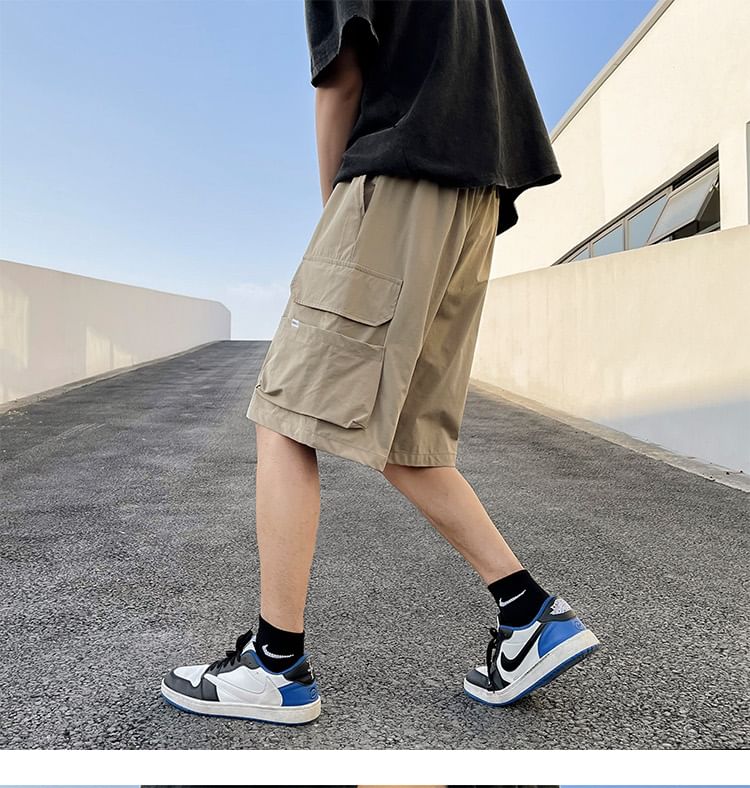 Leyangidy - Lage Cargo Shorts met Trekkoord