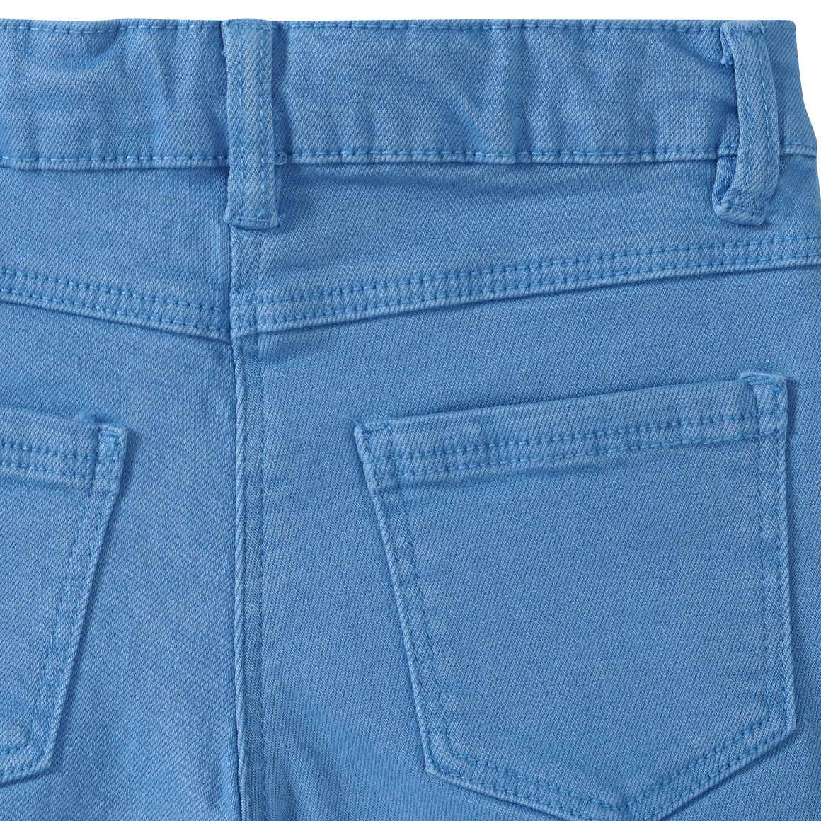 Yigga Mädchen Jeans-Shorts mit Fransen blau