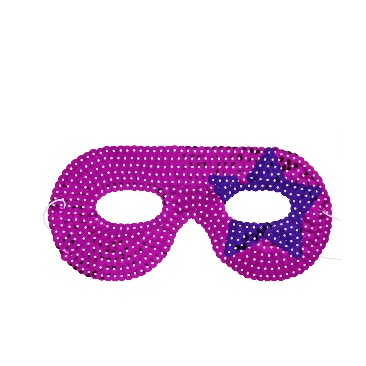 Masque Super-héros rose étoile mauve Mercredi et Patati