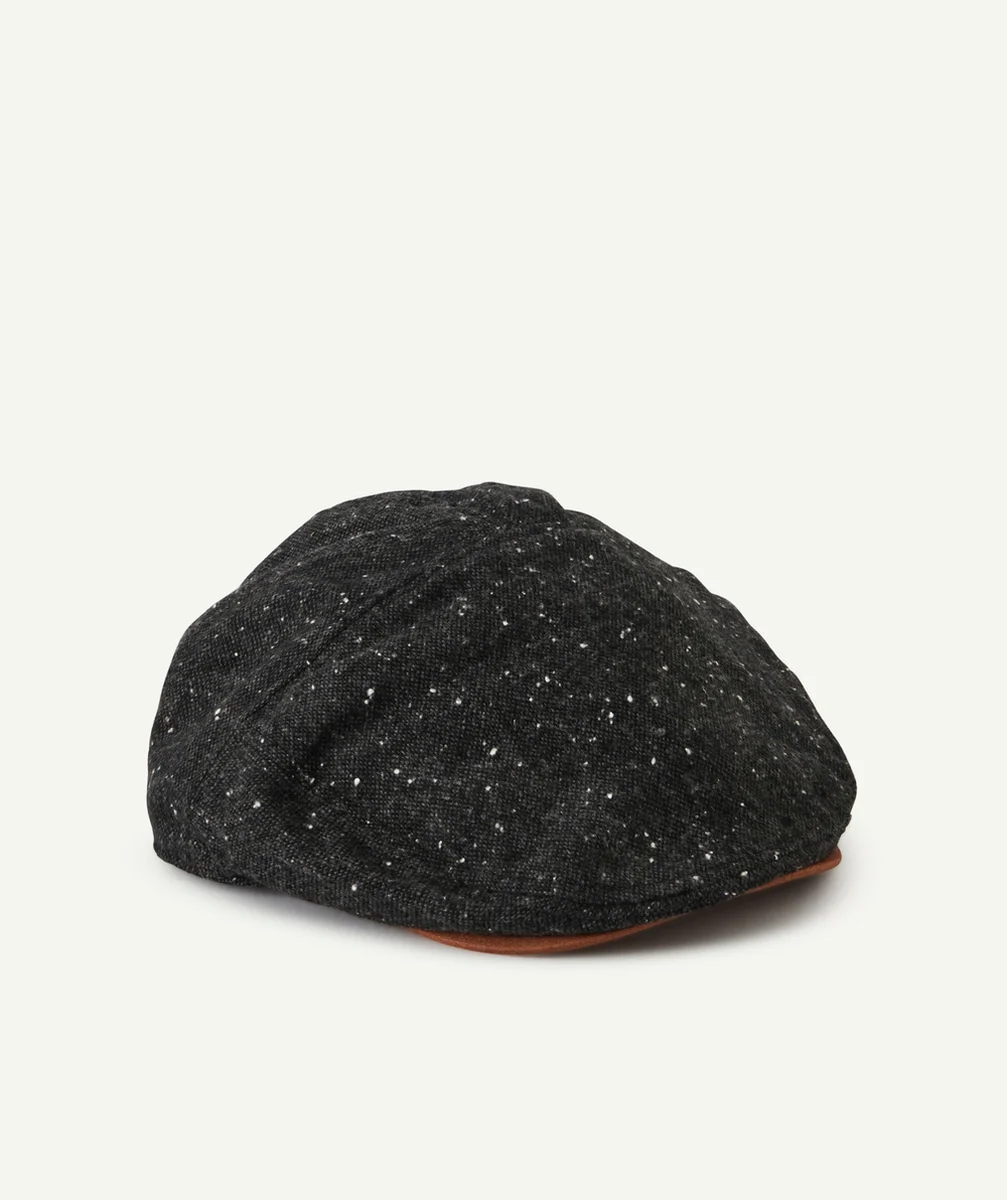 CASQUETTE GAVROCHE GRIS MOUCHETÉ GARÇON