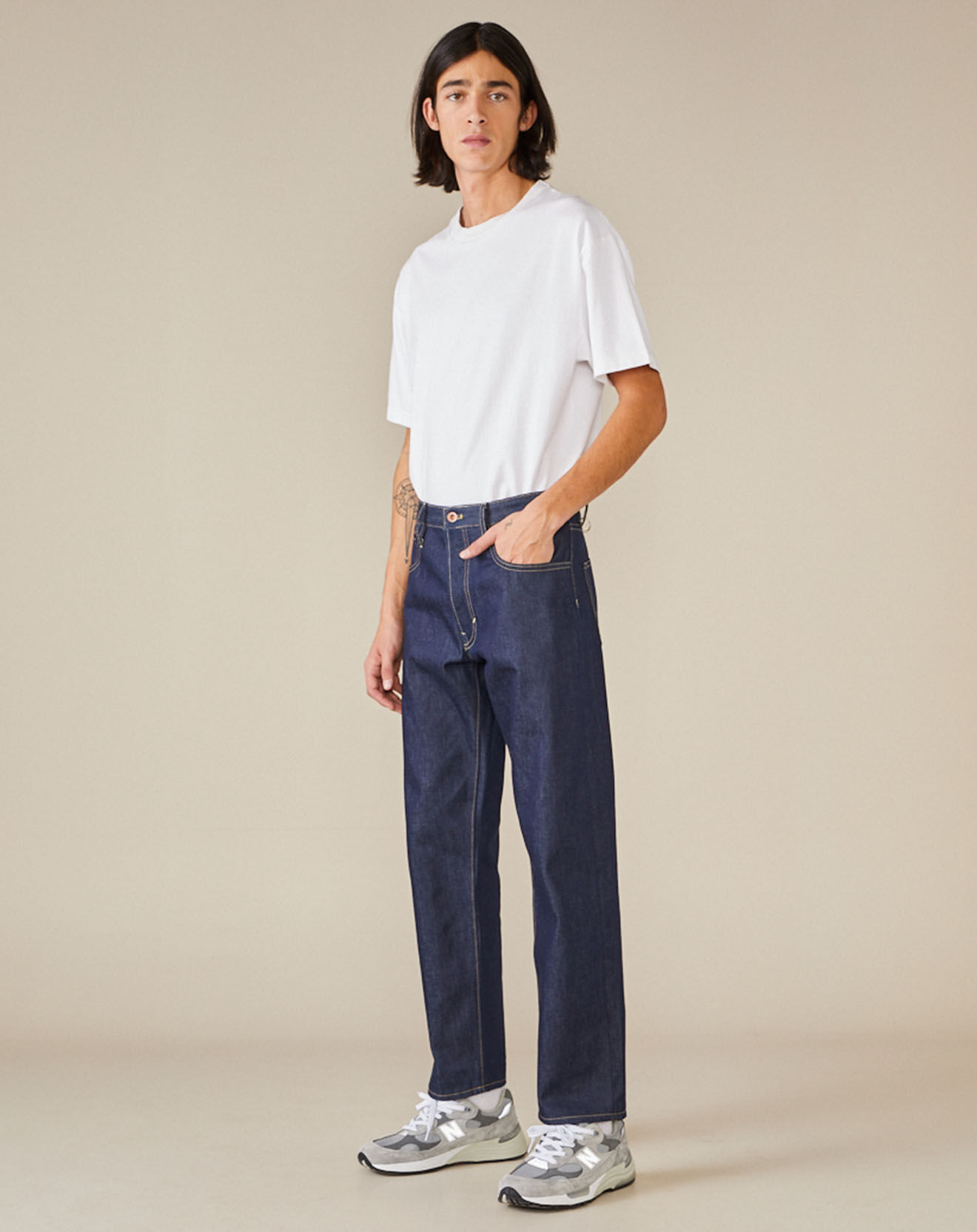 Bellerose Jean loose Percy bleu foncé