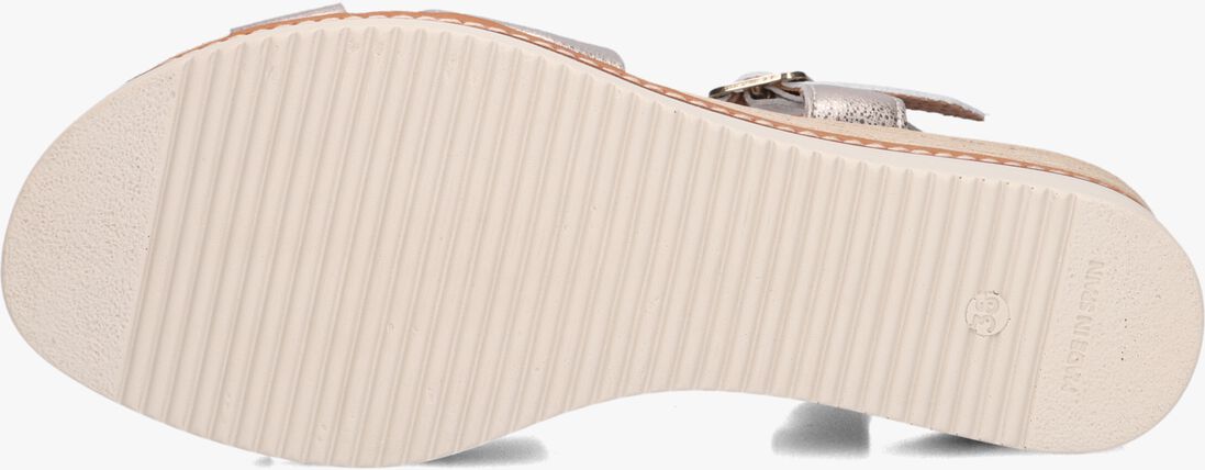 goudkleurig lina locchi sandalen met hak 5547